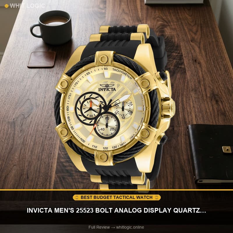 Invicta Men's 25523 Bolt Analog Display Quartz Black Watch