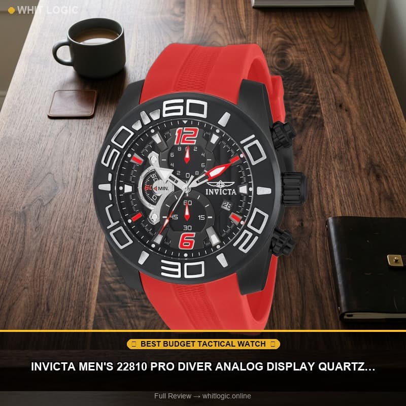Invicta Men's 22810 Pro Diver Analog Display Quartz Red Watch