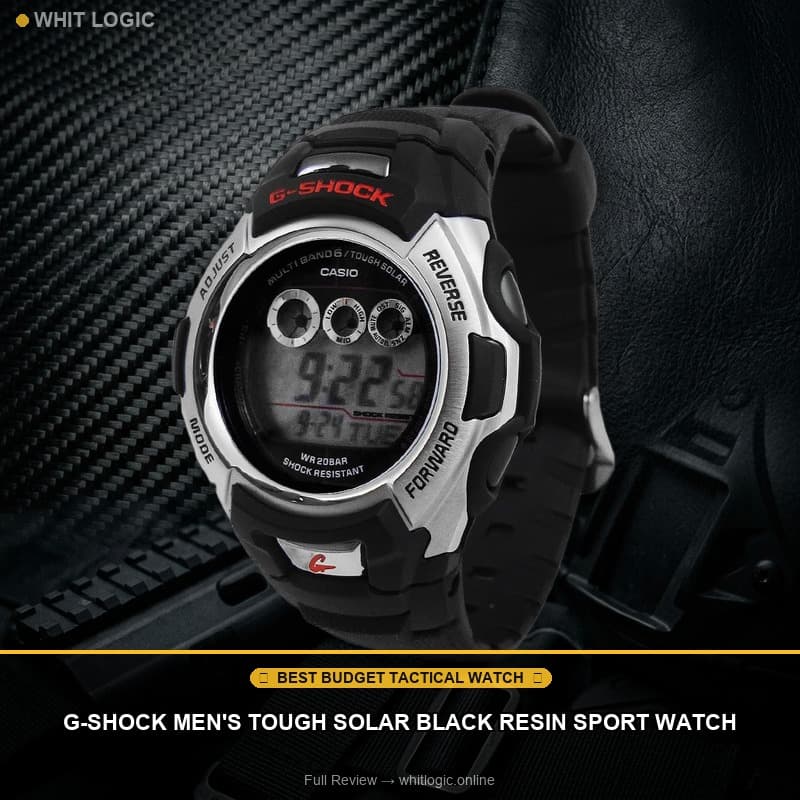 G-Shock Men's Tough Solar Black Resin Sport Watch