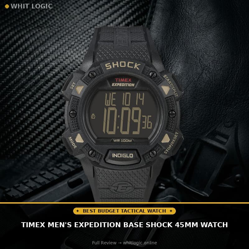 Timex Men's Expedition Base Shock 45mm Watch