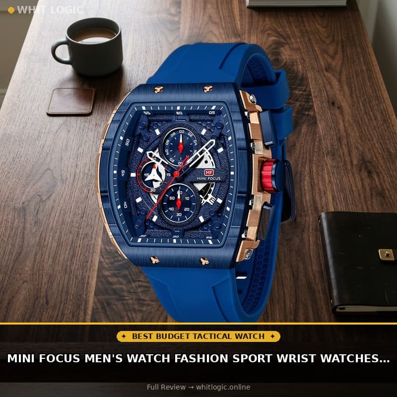 Mini Focus Men's Watch Fashion Sport Wrist Watches (Chronograph/Waterproof/Luminous/Calendar) Silicon Strap Quartz Watches for Men