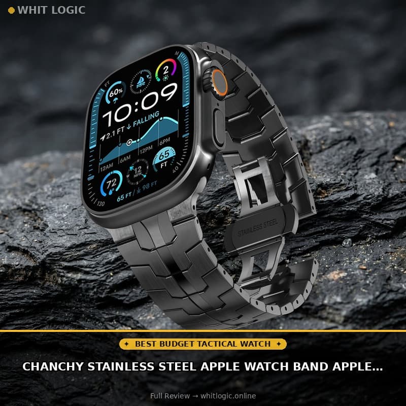 CHANCHY Stainless Steel Apple Watch Band Apple Watch Ultra 3/2/1 Band 49mm | Metal Strap with Butterfly Clasp 46mm 45mm 44mm 42mm 41mm 40mm 38mm iWatch 11 10 9 8 7 6 5 4 3 2 1 SE Ultra for Men Women